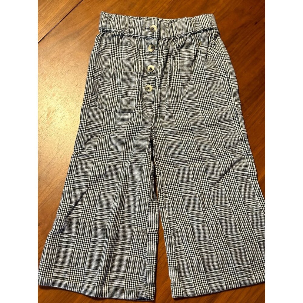 Lulaland Brooklyn 4T Houndstooth Cotton Button-Front Pants For Toddlers